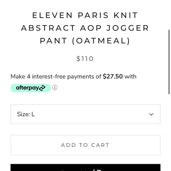 💥NWT ELEVEN PARIS | ABSTRACT AOP ZIP FRONT HOODIE + JOGGER | $115 set >55%OFF💥 - Picture 11 of 11